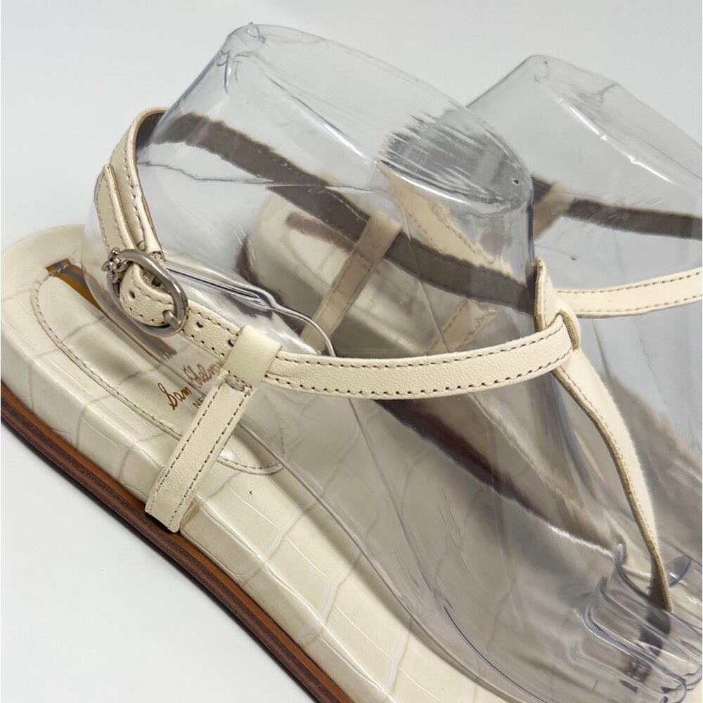 Sam Edelman Naomi Ivory Thong Ankle Strap Sandal NEW Size 9.5 MSRP $129 - Picture 7 of 10